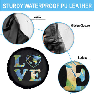 Earth Day Spare Tire Cover Heart Environmental Nature Recycling Lovers TS10 Print Your Wear