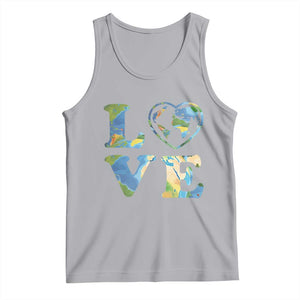 Earth Day Tank Top Heart Environmental Nature Recycling Lovers TS10 Athletic Heather Print Your Wear