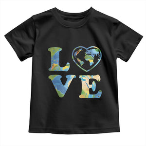 Earth Day Toddler T Shirt Heart Environmental Nature Recycling Lovers TS10 Black Print Your Wear