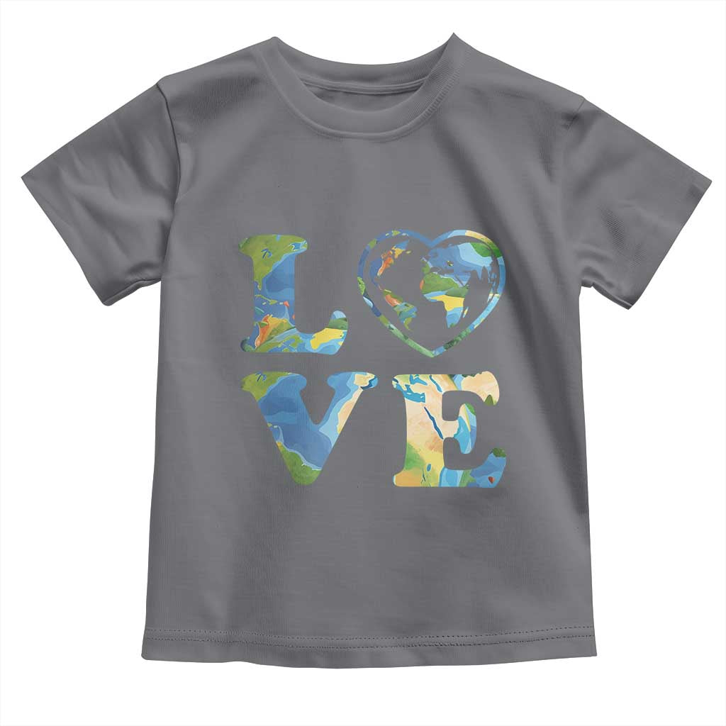 Earth Day Toddler T Shirt Heart Environmental Nature Recycling Lovers TS10 Charcoal Print Your Wear
