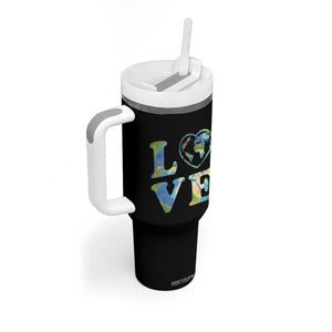 Earth Day Tumbler With Handle Heart Environmental Nature Recycling Lovers TS10 Print Your Wear