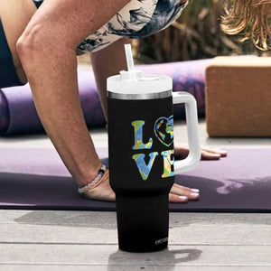 Earth Day Tumbler With Handle Heart Environmental Nature Recycling Lovers TS10 Print Your Wear