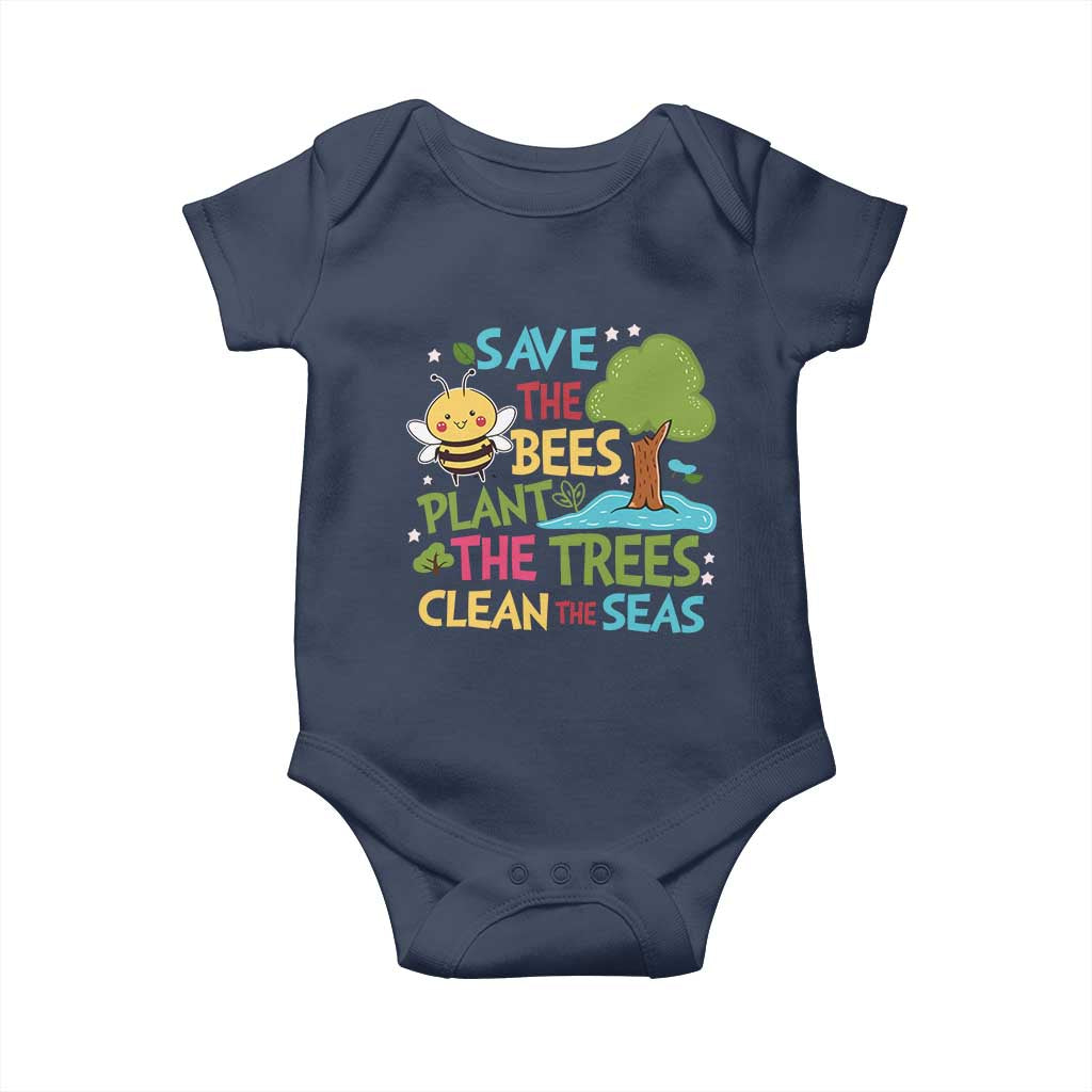 Earth Day Baby Onesie Funny Awesome Environmental Nature Recycling TS10 Navy Print Your Wear