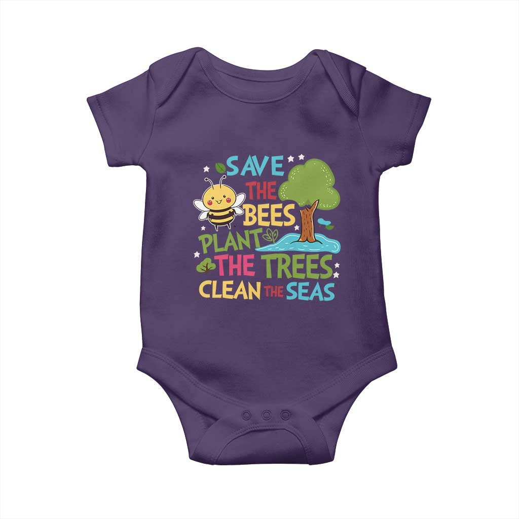 Earth Day Baby Onesie Funny Awesome Environmental Nature Recycling TS10 Purple Print Your Wear