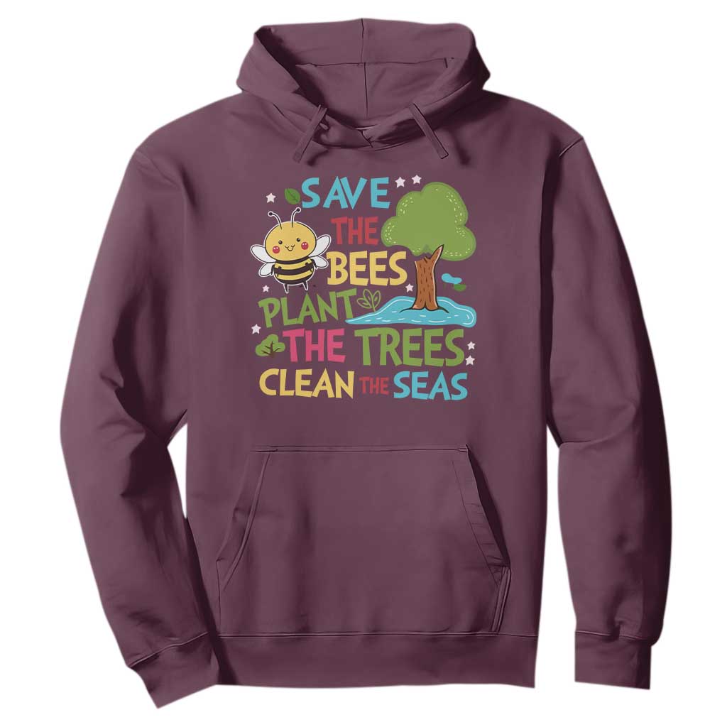 Earth Day Hoodie Funny Awesome Environmental Nature Recycling TS10 Maroon Print Your Wear
