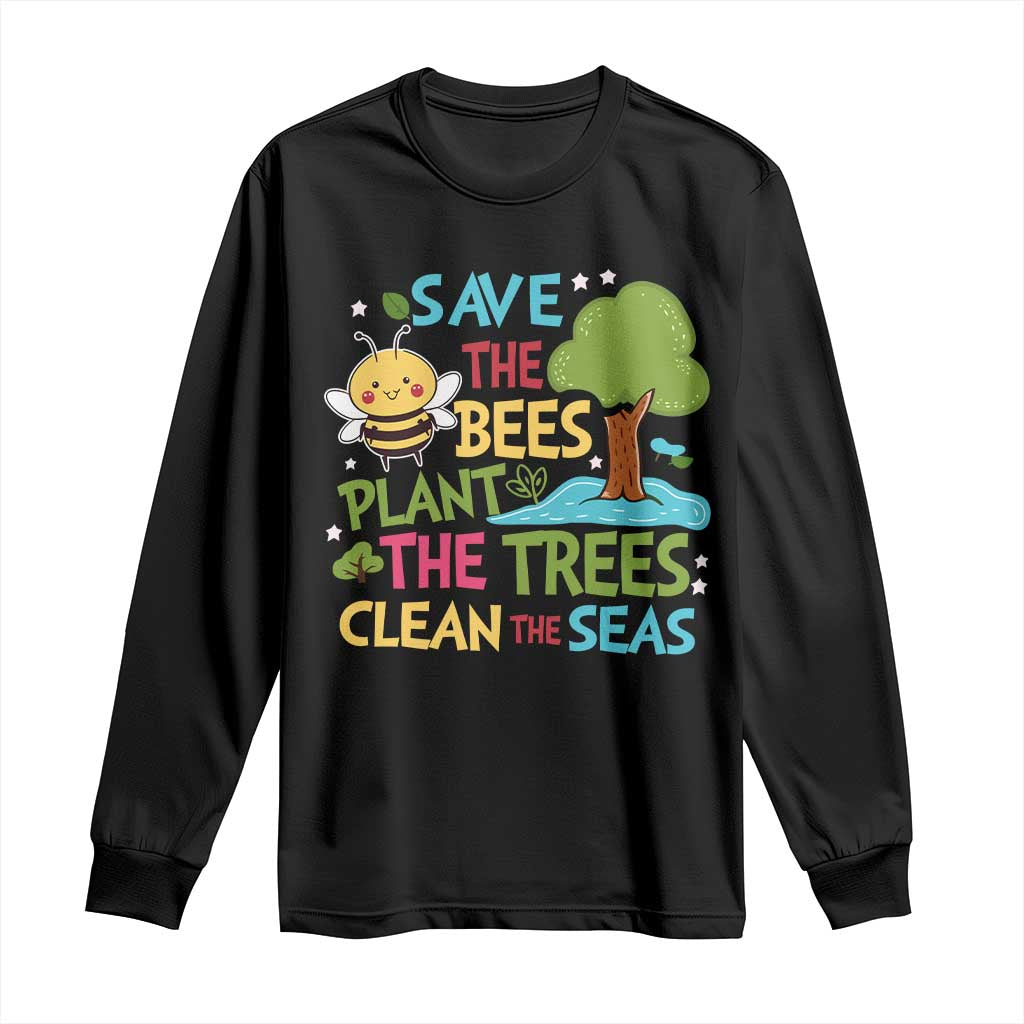 Earth Day Long Sleeve Shirt Funny Awesome Environmental Nature Recycling TS10 Black Print Your Wear