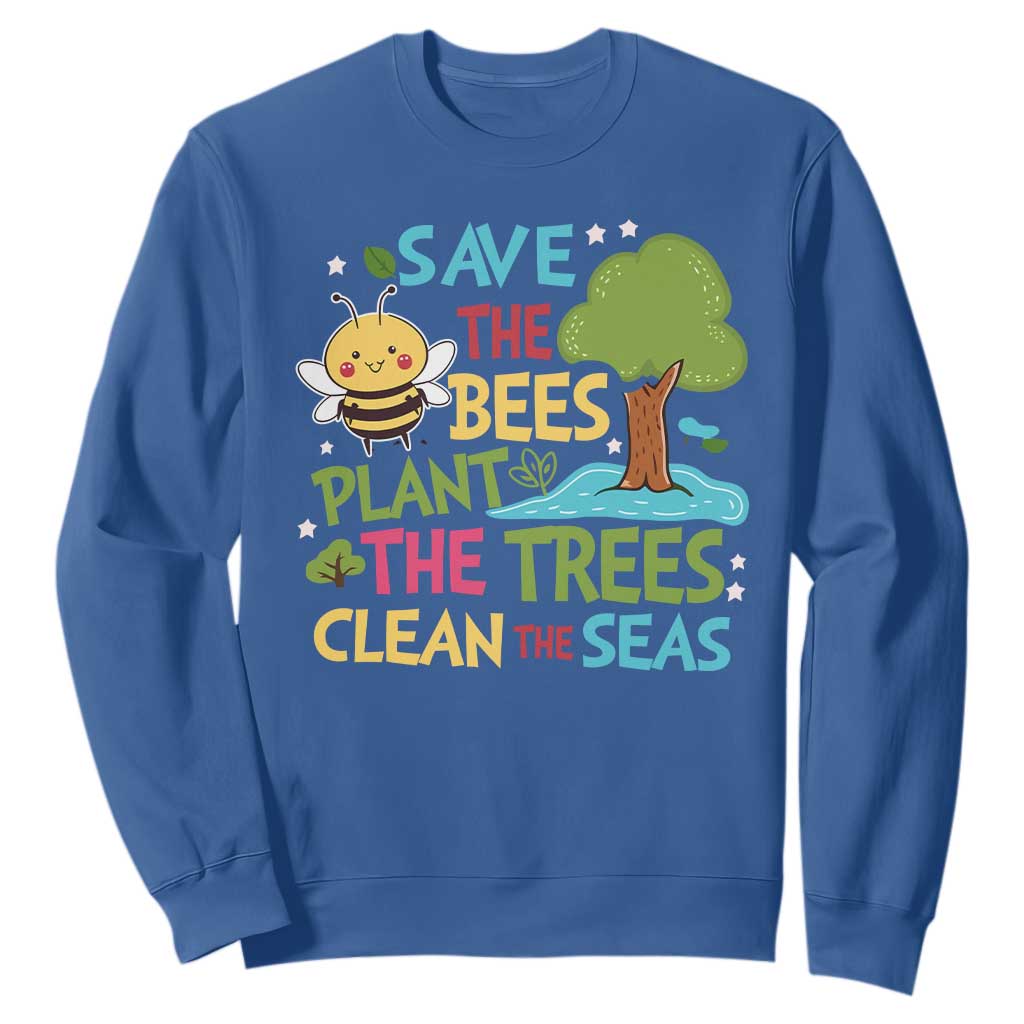 Earth Day Sweatshirt Funny Awesome Environmental Nature Recycling TS10 Royal Blue Print Your Wear