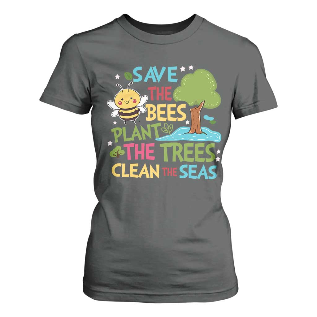 Earth Day T Shirt For Women Funny Awesome Environmental Nature Recycling TS10 Dark Heather Print Your Wear