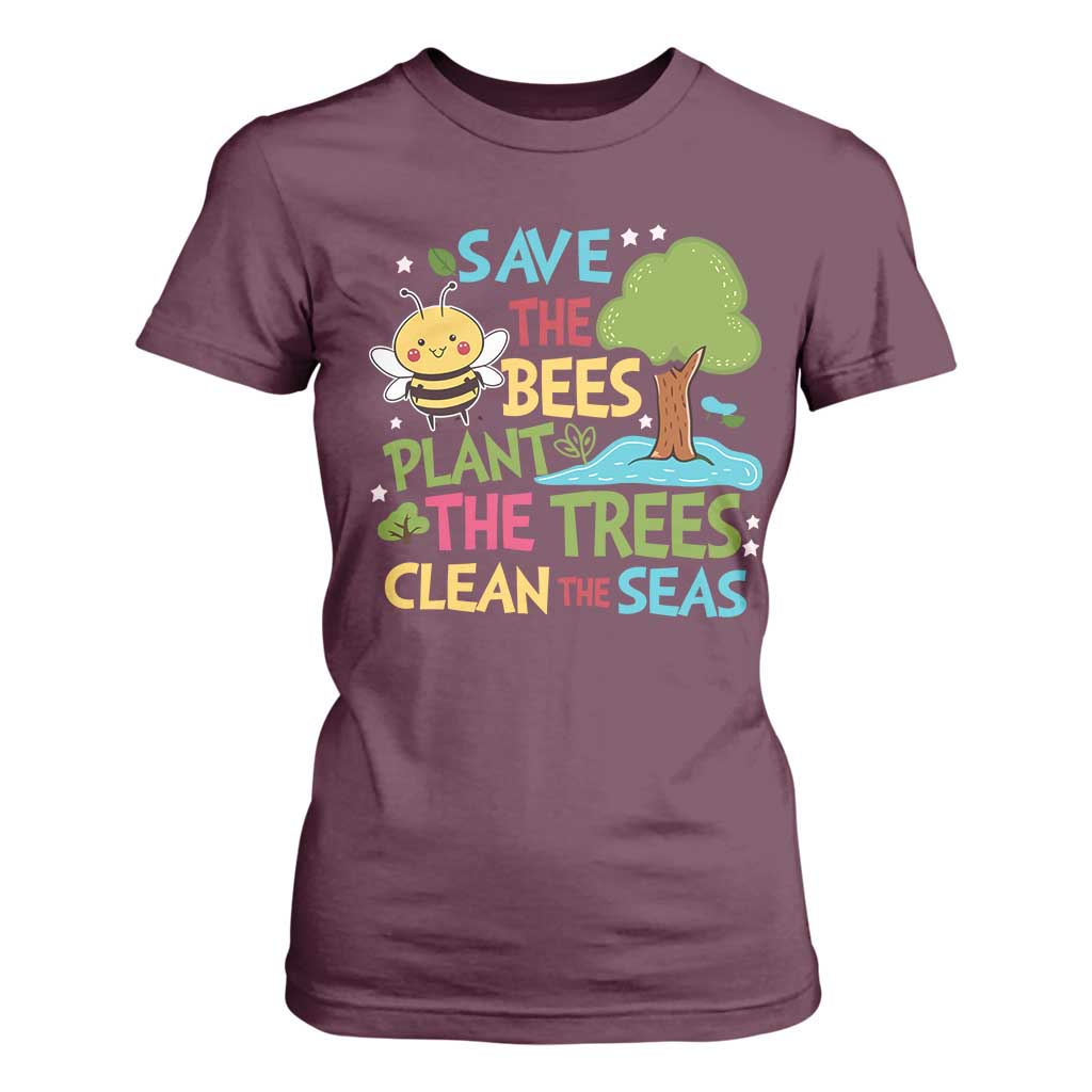 Earth Day T Shirt For Women Funny Awesome Environmental Nature Recycling TS10 Maroon Print Your Wear