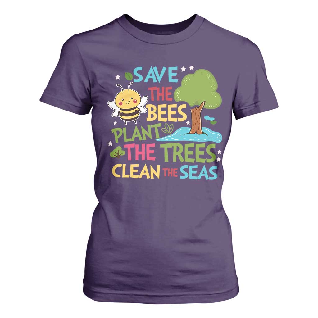 Earth Day T Shirt For Women Funny Awesome Environmental Nature Recycling TS10 Purple Print Your Wear