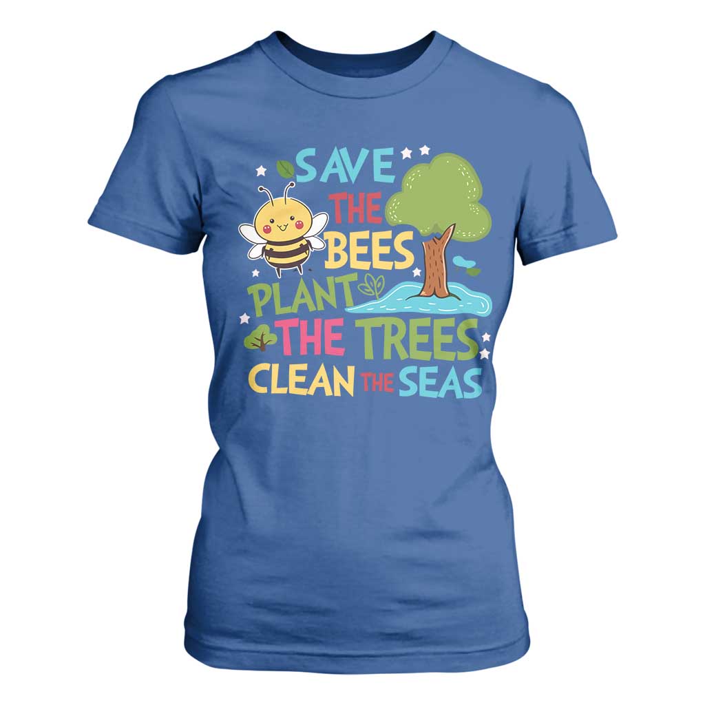 Earth Day T Shirt For Women Funny Awesome Environmental Nature Recycling TS10 Royal Blue Print Your Wear