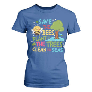 Earth Day T Shirt For Women Funny Awesome Environmental Nature Recycling TS10 Royal Blue Print Your Wear
