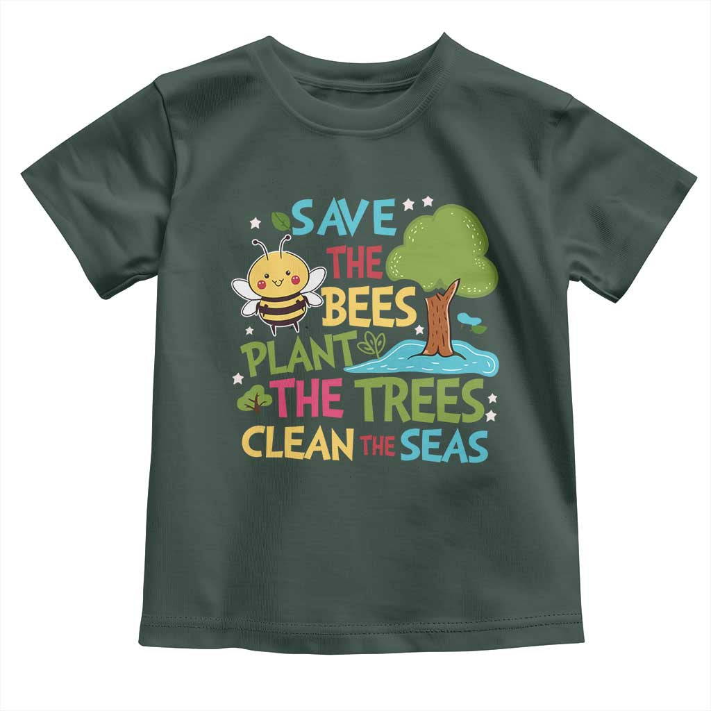 Earth Day Toddler T Shirt Funny Awesome Environmental Nature Recycling TS10 Dark Forest Green Print Your Wear