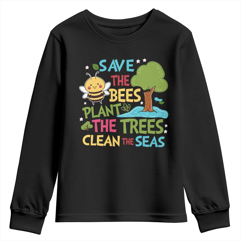 Earth Day Youth Sweatshirt Funny Awesome Environmental Nature Recycling TS10 Black Print Your Wear