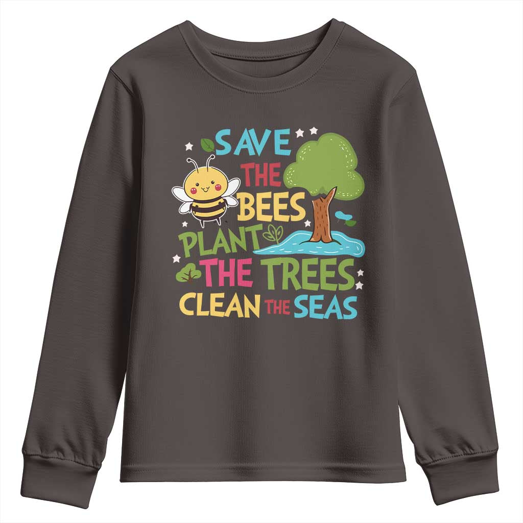 Earth Day Youth Sweatshirt Funny Awesome Environmental Nature Recycling TS10 Dark Chocolate Print Your Wear