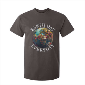 Earth Day Everyday T Shirt For Kid With Floral Nature Lover Climate Change TS10 Dark Chocolate Print Your Wear
