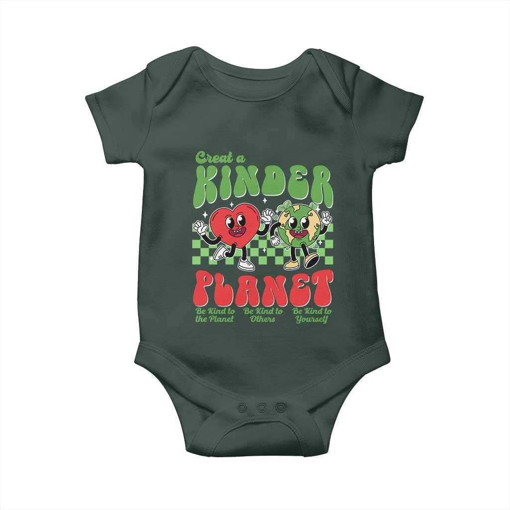 Earth Day Baby Onesie Create A Kinder Planet Be Kind Earth TS10 Print Your Wear
