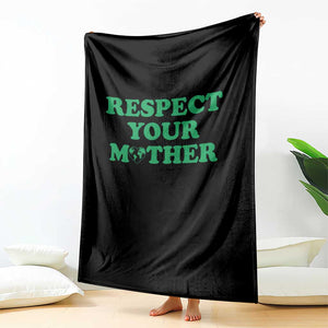 Earth Day Throw Blanket Respect Your Mother Environmental Recycling TS10 Print Your Wear