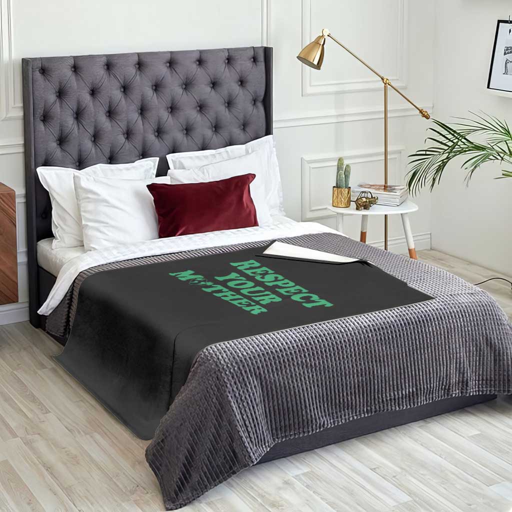 Earth Day Throw Blanket Respect Your Mother Environmental Recycling TS10 Print Your Wear