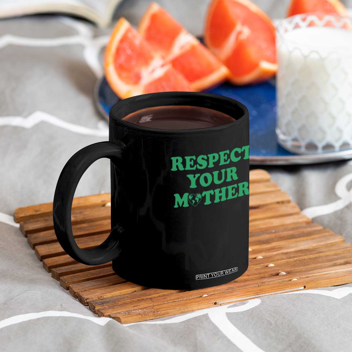 Earth Day Coffee Mug Respect Your Mother Environmental Recycling TS10 Print Your Wear