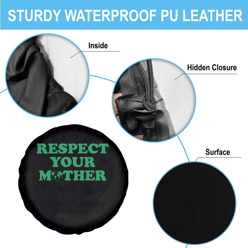 Earth Day Spare Tire Cover Respect Your Mother Environmental Recycling TS10 Print Your Wear