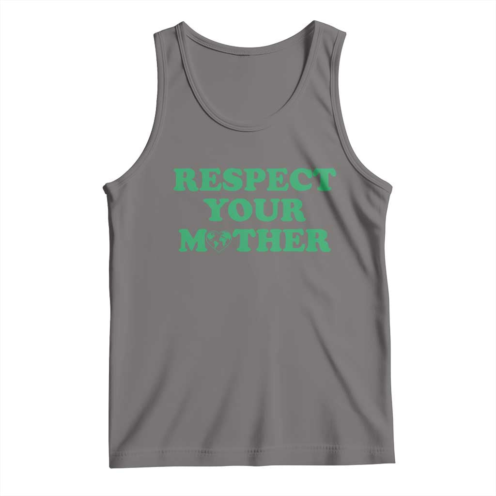 Earth Day Tank Top Respect Your Mother Environmental Recycling TS10 Deep Heather Print Your Wear
