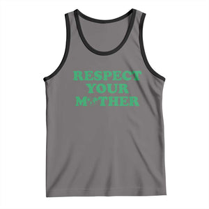 Earth Day Tank Top Respect Your Mother Environmental Recycling TS10 Deep Heather Black Print Your Wear