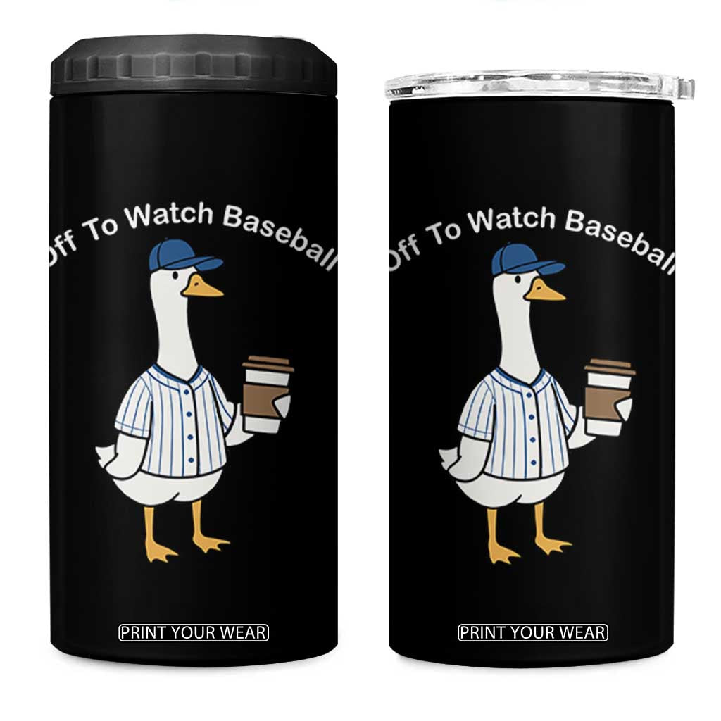 Funny Baseball Mom Goose 4 in 1 Can Cooler Tumbler Funny Sports Game Day TS10 One Size: 16 oz Black Print Your Wear