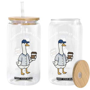 Funny Baseball Mom Goose Glass Can Funny Sports Game Day TS10 Print Your Wear
