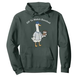 Funny Baseball Mom Goose Hoodie Funny Sports Game Day TS10 Dark Forest Green Print Your Wear
