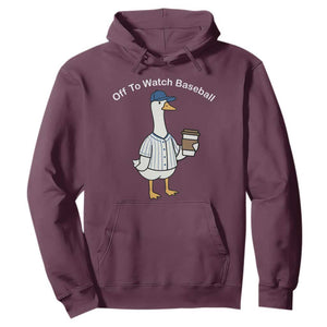 Funny Baseball Mom Goose Hoodie Funny Sports Game Day TS10 Maroon Print Your Wear