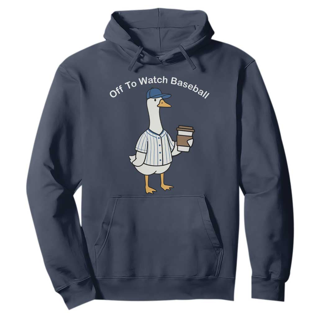 Funny Baseball Mom Goose Hoodie Funny Sports Game Day TS10 Navy Print Your Wear