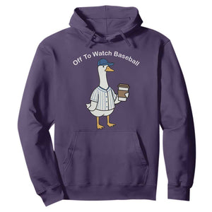Funny Baseball Mom Goose Hoodie Funny Sports Game Day TS10 Purple Print Your Wear