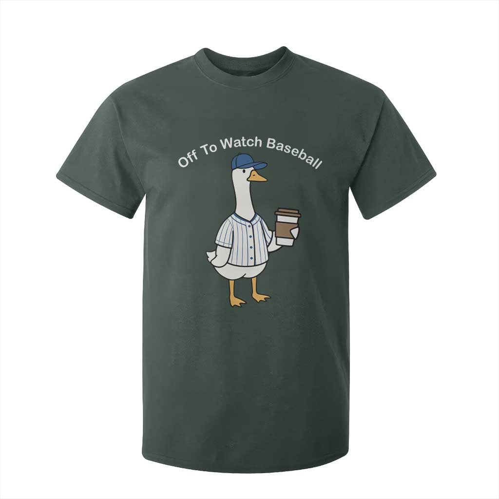 Funny Baseball Mom Goose T Shirt For Kid Funny Sports Game Day TS10 Dark Forest Green Print Your Wear