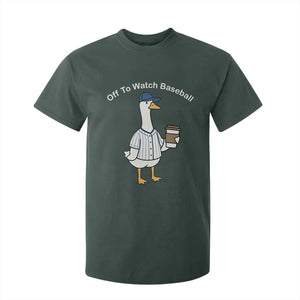 Funny Baseball Mom Goose T Shirt For Kid Funny Sports Game Day TS10 Dark Forest Green Print Your Wear