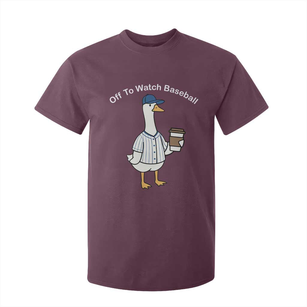 Funny Baseball Mom Goose T Shirt For Kid Funny Sports Game Day TS10 Maroon Print Your Wear