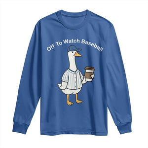Funny Baseball Mom Goose Long Sleeve Shirt Funny Sports Game Day TS10 Royal Blue Print Your Wear