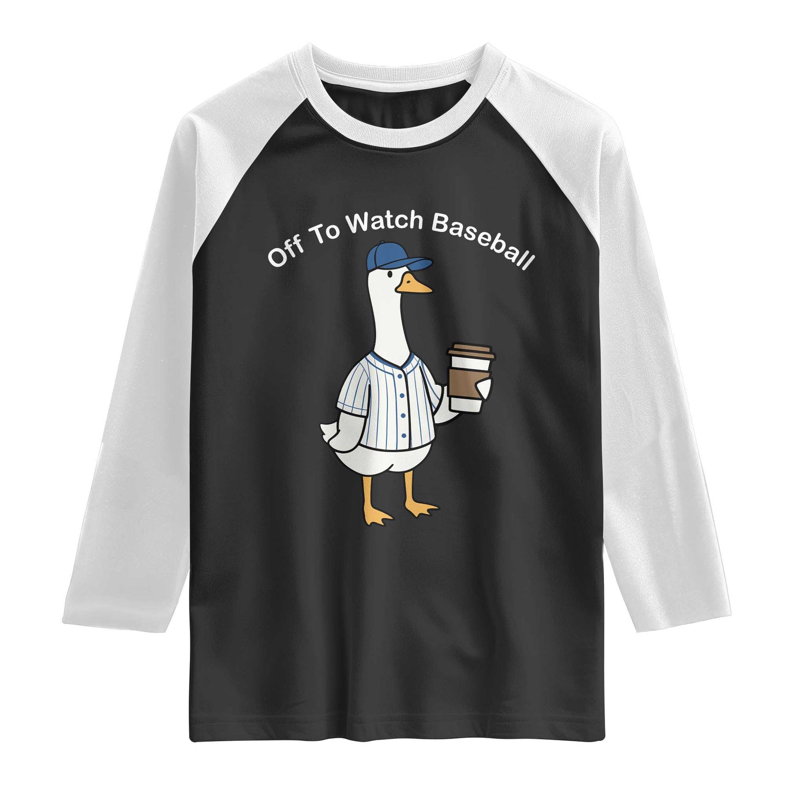 Funny Baseball Mom Goose Raglan Shirt Funny Sports Game Day TS10 Black White Print Your Wear