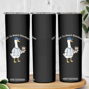 Funny Baseball Mom Goose Skinny Tumbler Funny Sports Game Day TS10 Print Your Wear