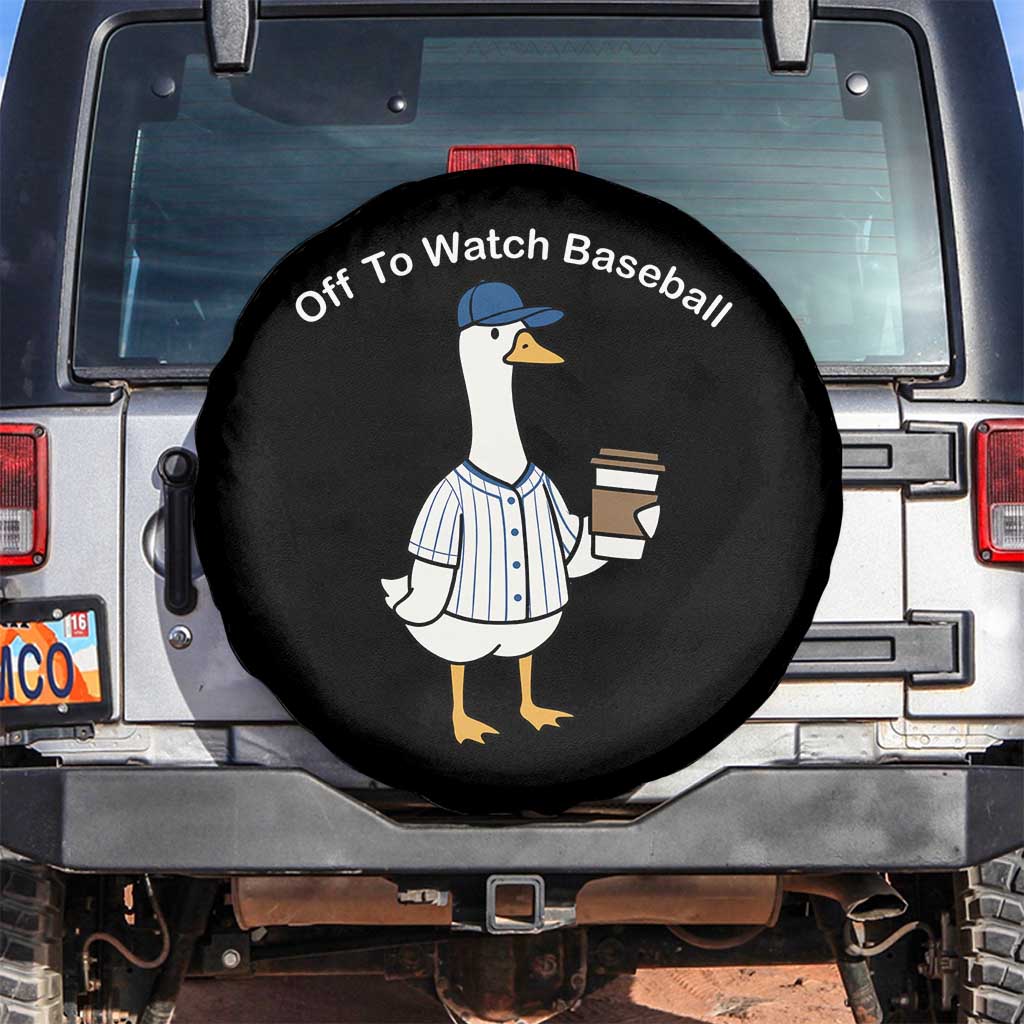 Funny Baseball Mom Goose Spare Tire Cover Funny Sports Game Day TS10 No hole Black Print Your Wear