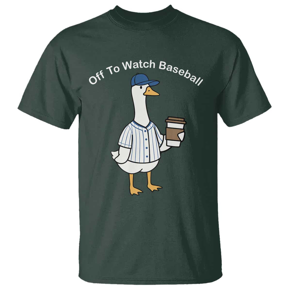 Funny Baseball Mom Goose T Shirt Funny Sports Game Day TS10 Dark Forest Green Print Your Wear
