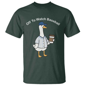 Funny Baseball Mom Goose T Shirt Funny Sports Game Day TS10 Dark Forest Green Print Your Wear