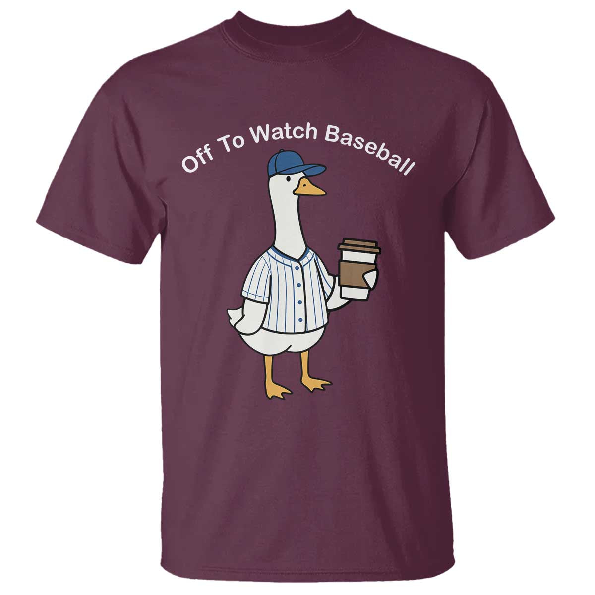 Funny Baseball Mom Goose T Shirt Funny Sports Game Day TS10 Maroon Print Your Wear