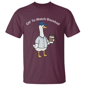 Funny Baseball Mom Goose T Shirt Funny Sports Game Day TS10 Maroon Print Your Wear