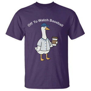 Funny Baseball Mom Goose T Shirt Funny Sports Game Day TS10 Purple Print Your Wear