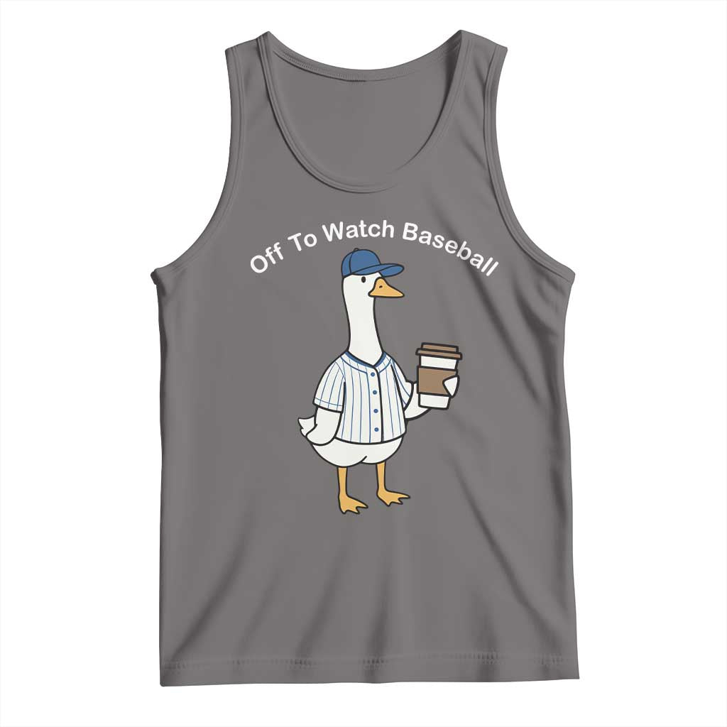 Funny Baseball Mom Goose Tank Top Funny Sports Game Day TS10 Deep Heather Print Your Wear