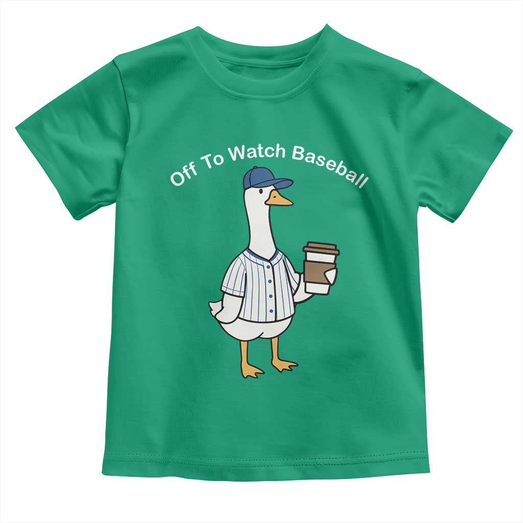 Funny Baseball Mom Goose Toddler T Shirt Funny Sports Game Day TS10 Irish Green Print Your Wear