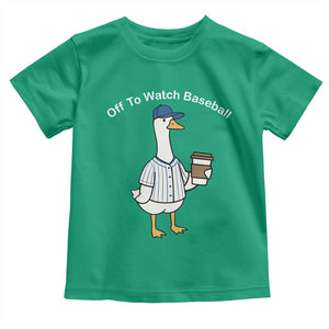 Funny Baseball Mom Goose Toddler T Shirt Funny Sports Game Day TS10 Irish Green Print Your Wear