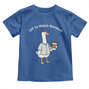 Funny Baseball Mom Goose Toddler T Shirt Funny Sports Game Day TS10 Royal Blue Print Your Wear
