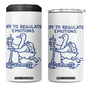 Funny Goose Psychologist 4 in 1 Can Cooler Tumbler Off To Regulate Emotions Mental Health Counselor TS10 One Size: 16 oz White Print Your Wear